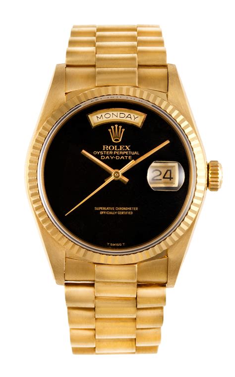 rolex day date president black onyx dial